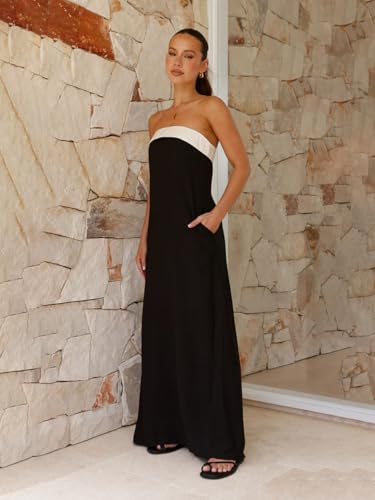 Image of Rare Women Black Colour Maxi Solid Dress