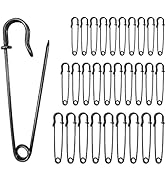 Extragroß Sicherheitsnadel, 30 Stück Heavy Duty Sicherheitsnadel, Große Sicherheitsnadeln für Kle...
