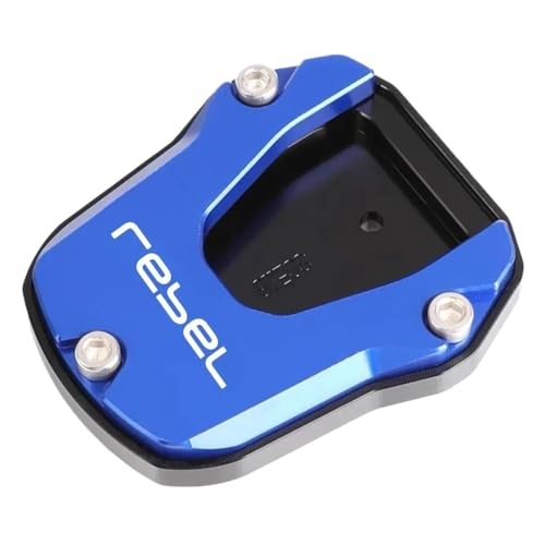 Plaque de support et extension béquille latérale anti-enfoncement pour moto