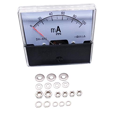Analog Panel AMP Current Ammeter Meter Gauge DH-670 0-100mA DC