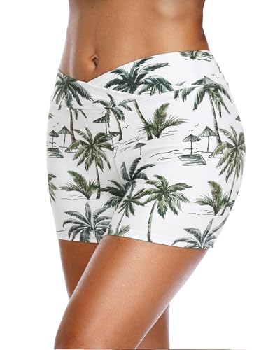 Image of Yonique Womens Swim Shorts Bathing Suits Bottoms Swimsuit Bottoms(Available in Plus)
