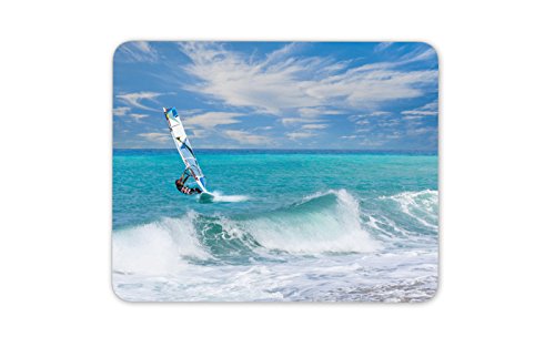 Destination Vinyl Ltd Windsurfing Mouse Mat Pad Surfing Sea Surf Brother Gift Computer PC Gift #8149