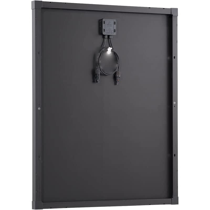 Genio Monokristallines Solarmodul mit Schingle-Technologie, PV-Modul, schwarz, für Wohnwagen, Boote, Anhänger, Wohnwagen, Balkonsolaranlagen, Off-Grid-Systeme. (200W)