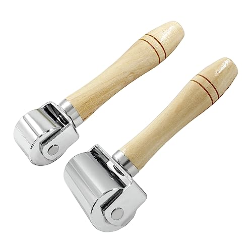 Litoexpe Leather Press Edge Roller Tools (2pcs)