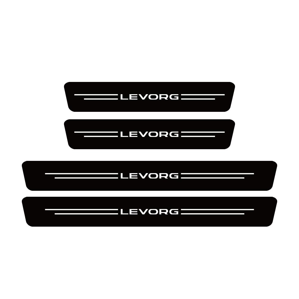 Sdyayfge Normal 4Pcs Kick Plates Car Door Sill Protector,For Subaru Levorg