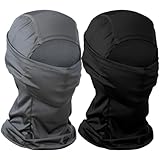 2Pack Ski Mask for Men, Breathable Balaclava Face Mask, Summer Shiesty Masks Full Face Masks for Motorcycle Fishing Cycling, Sun UV Protection