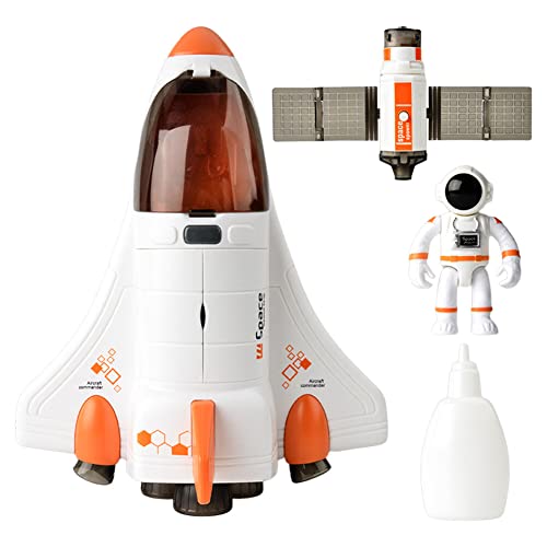 Uposao Giocattolo Del Razzo Spaziale, Giocattolo Razzo Esplorazione Stazione Spaziale Space Toys Navicella Spazio Con Luci E Suoni Aereo Con Spray Regalo Per Bambini, Ragazzi E Ragazze