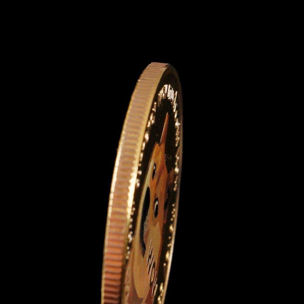 Divertenti Monete Commemorative Dogecoin Placcate in Oro Simpatico Regalo di Collezione di Souvenir con Motivo Dog per Gli Amici