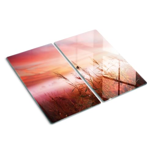 Planche à découper en verre trempé 2x30x52 cm Lavande décorative