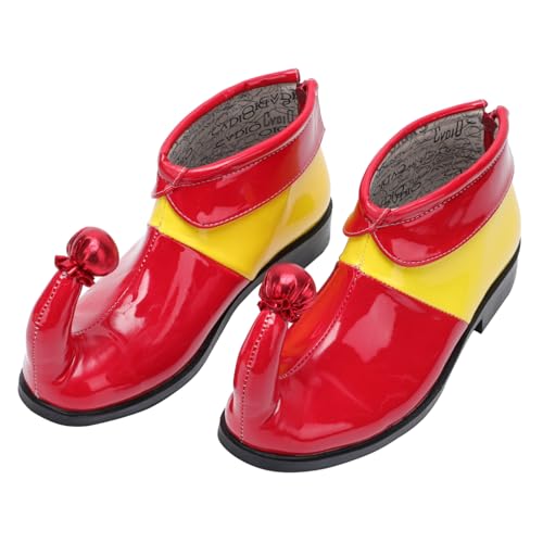 OATIPHO Zapatos De Coloridos para Fiesta Cosplay De Halloween Zapatos De Cuerno Mágico De Vestir De para Adulto Mujer Material De PU Diseño Cómico