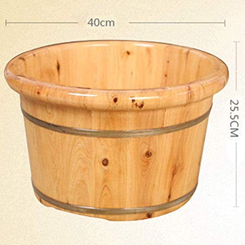 Tina de masaje para pies en madera maciza marrón miniatura 3