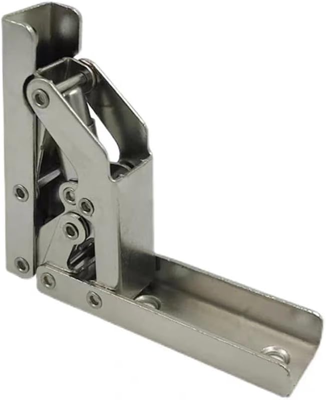 90Degree Hole-Free Folding Spring Hinge Table Legs Brackets 180 Degree Furniture Hardware 1Pcs(1Pcs)