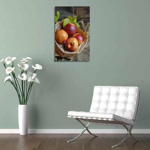 Affiche murale moderne fruits nectarines pour décorer un grand mur vide - 5