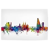 artboxONE Poster 75x50 cm Städte Basel Switzerland Skyline 