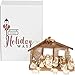 One Holiday Way 6-Inch Miniature Rustic White Kids Christmas Nativity Scene with Creche, Set of 12 Figures - Small Mini Decorative Religious Figurines Christian Tabletop Desk Office or Home Decor