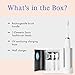Vanity Planet Elements Ultrasonic Electric Toothbrush - Charcoal - Advanced Oral Care with UV Sanitizing Charger Base with 3 Replacement Heads - 99.9% Effective Keeping Your Teeth Clean (Charcoal)