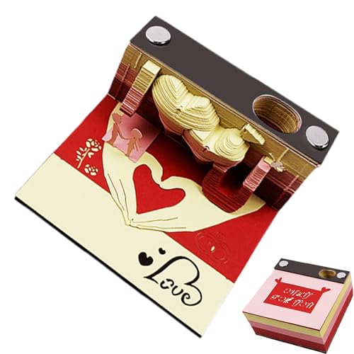 Bloc-notes adhésives 3D calendrier planificateur multi-usages motifs vintage