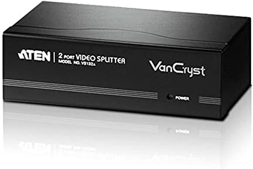 ATEN 2-Port VGA Video Splitter 450MHz VS132A (Black)