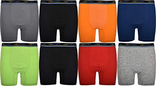 Sand Storm Boys Boxer Briefs 8-Pack Performance Dri Fusion Tech Compression No Fly Quick Dry Multipack Underwear2