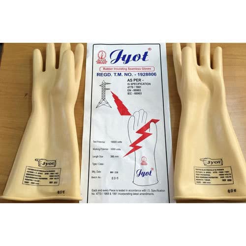 Jyot Electrical 11Kv Rubber Insulated Seamless Hand Gloves, Black, Pack of 1 (B0B53HXSM5) Amazon Price History, Amazon Price Tracker