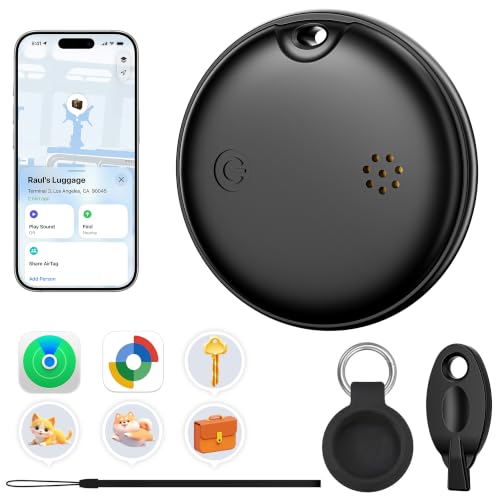 Image of Smart Bluetooth Tracker 2026 - Works with Apple Find My & Android Find Hub, IP68 Waterproof Key Finder with Loud Alarm, Replaceable Battery for Luggage Wallet Backpack
