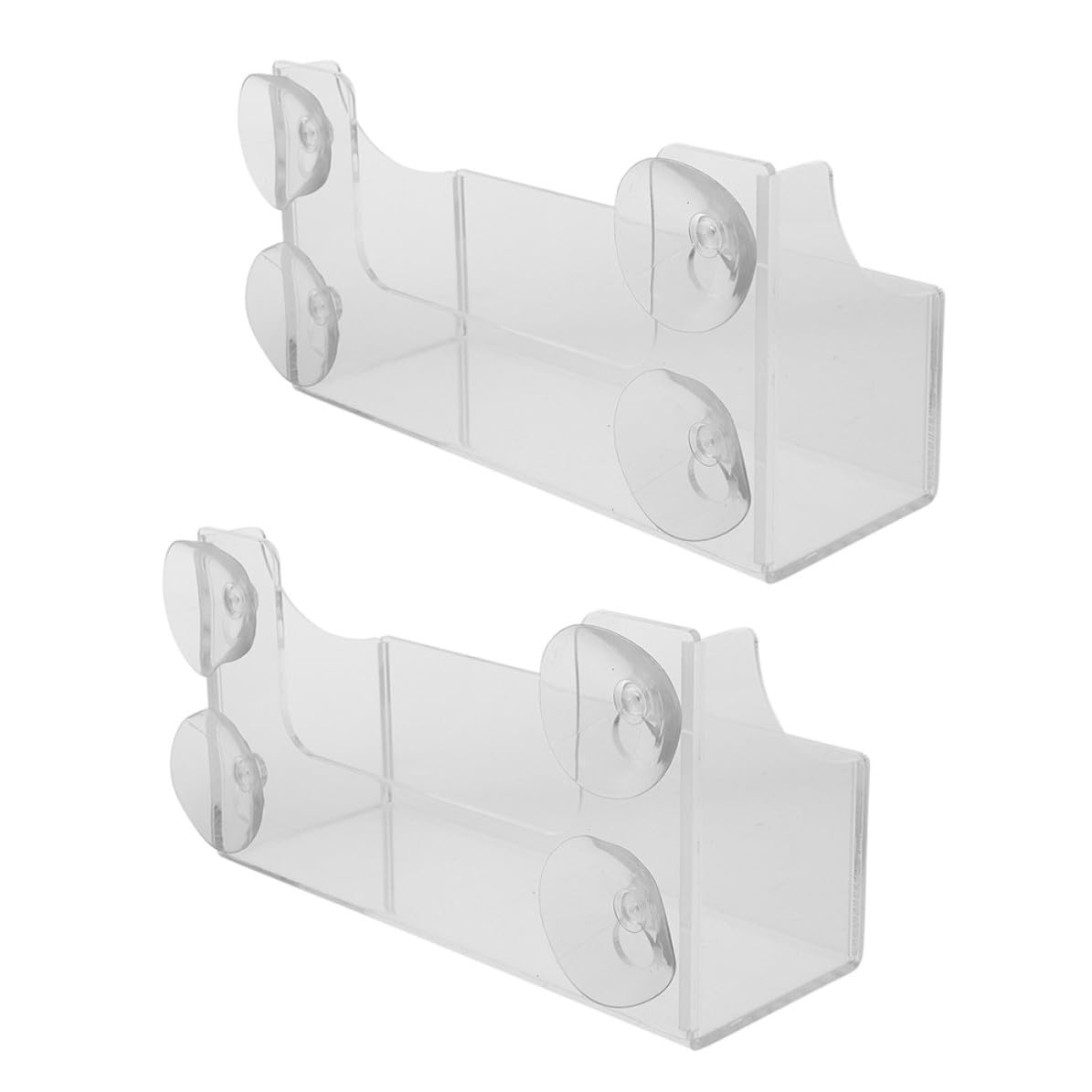 Didiseaon 2 Piezas Estante de Almacenamiento para Refrigerador con Ventosas Organizador Acrílico para Puerta de Nevera Diseño Compacto y Resistente Mantiene Bebidas Frescas Hogar y Oficina