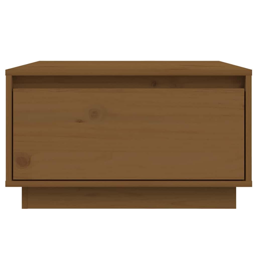Tavolino da salotto marrone miele, 55 x 56 x 32 cm, in legno di