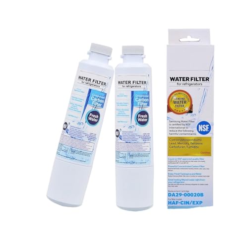 YHNNH Filtro de Agua refrigerado reemplazado, Compatible con Samsung, A29-00020B, 2 Unidades/Lote, Filtro de Placa Invertida