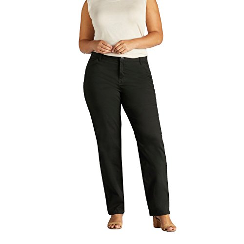 Lee Women's Relaxed Fit All Day Pant - Plus, Black - 22W x L