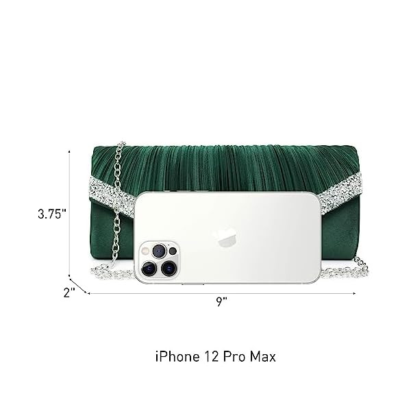 Dasein Clutch Purses for Women Evening Bags Formal Clutches with Rhinestones for Wedding Party Prom Dressy Purse - Image 5