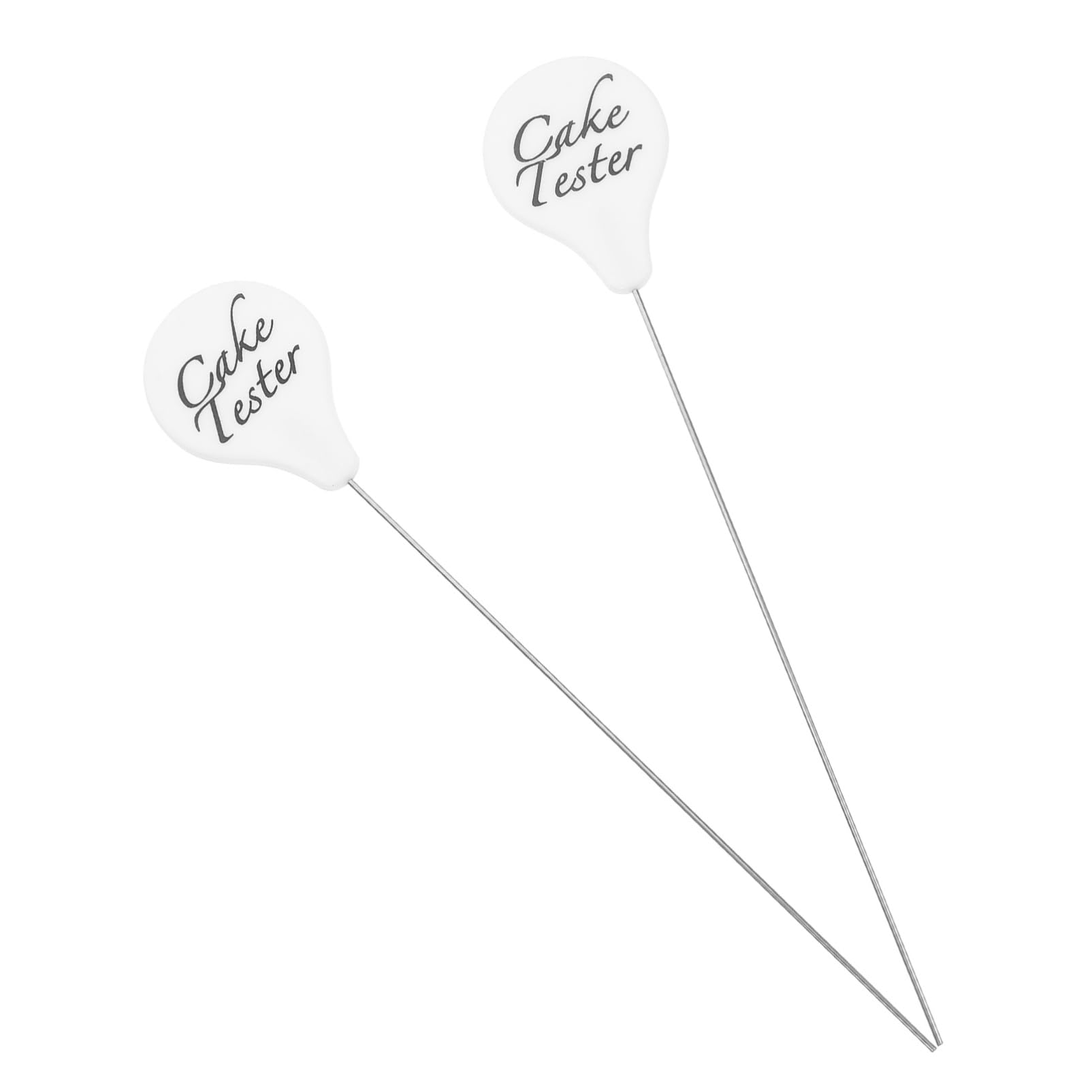 Hemoton 2pcs Stainless Steel Cake Testers Stick for Cake and Cookie Doneness Baking Tool for Home Bakers -skid Design for Easy Use Essential Kitchen Gadget