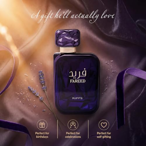 RiiFFS Fareed Eau de Parfum for Men | Long Lasting Fresh Spicy Perfume with Cucumber, Cardamom & Amber | Luxury Arabic Fragrance | 100ml - view 5
