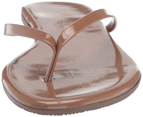Image of TKEES Foundation Gloss - Flats for Women - Cowhide Leather Upper - Cushioned Leather Footbed - Rubber Outsole Beach Bum 11 B - Medium
