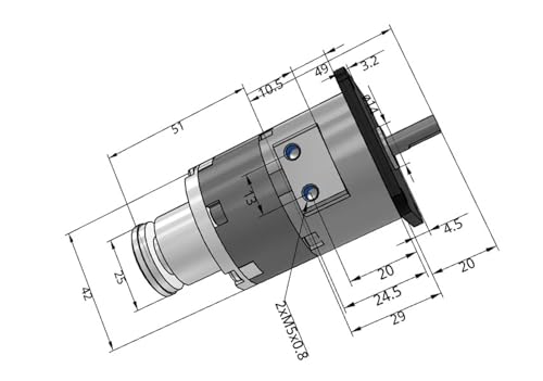 Vérin rotatif à palette CDRB2BW réglable pour une rotation angulaire précise - 3