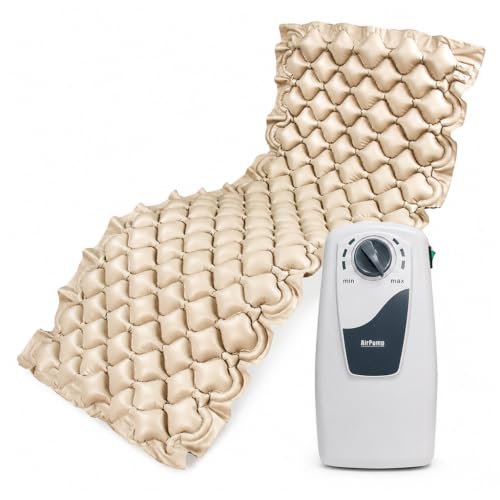 ALMA Colchón Antiescaras de Presión Alternada con Compresor G11, 130 Celdas, Silencioso y Ajustable, Impermeable, Dispositivo Médico para Cama de 90 cm, Prevención de Úlceras en Encamados, hasta 135kg