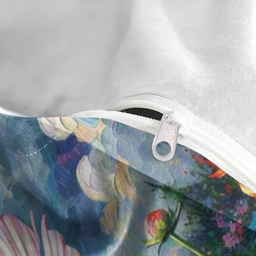 Housse de couette microfibre douce Cosmos fermeture éclair cachée - 8