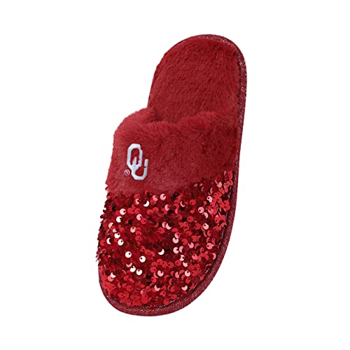 FOCO Women's NCAA College Team Logo Ladies Sequin Fashion Slippers3
