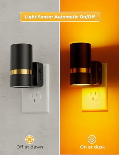 Image of L LOHAS LED Night Lights Plug into Wall, Dusk to Dawn Night Light