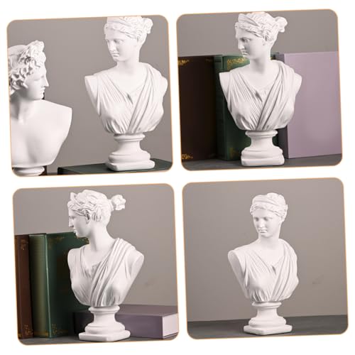 Ornement de Bureau Décoratif Buste Déesse Résine Maison et Bureau