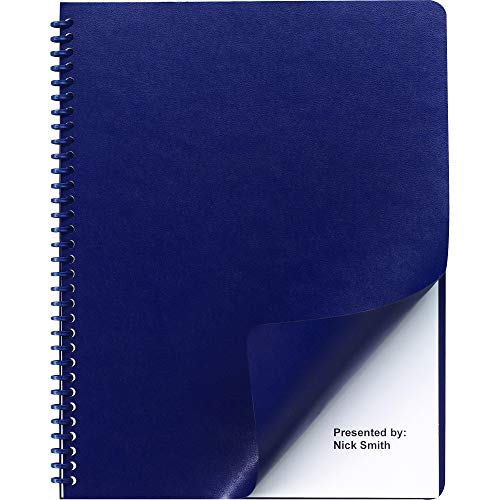 Swingline GBC Binding Report / Presentation Covers, Premium, Round Corners, Regency, Navy, 200 Pack (2001711P)