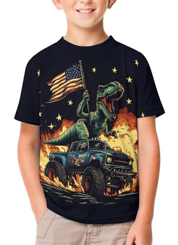 Boys Girls Shirts Novelty 3D Print Graphic Funny Cool Tee Shirts for Kids