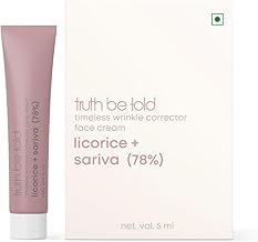 Truth Be Told All Plant Skin Cream for Dry Skin, Dullness, Aging & Pigmentation, Free from parabens, silicones, mineral oils, artificial fragrances, and colors, 50ml (Wrinkle Corrector, 5ml)