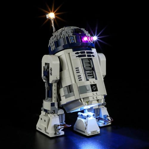 Jeu de Lumières LED pour Lego 75379 R2-D2 Éclairage Dynamique Réaliste