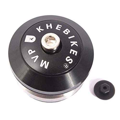 Jeu De Direction KHE Bikes BMX Roulement Industriel Noir Logo Laser - Ultra Léger 78g