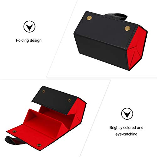 FAVOMOTO PU Organizador 5- Slot De Couro Óculos De Sol Dobrável Óculos Glasse Caso Caso De Exibição