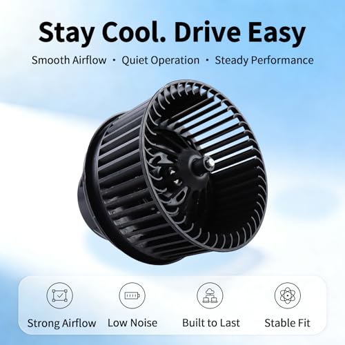 Image of HVAC Blower Motor with Fan - Compatible with C-MAX 2013-2018, Escape 2013-2019, Focus 2012-2018, Transit Connect 2014-2022 - Heating and AC Air Conditioning Fan Assembly
