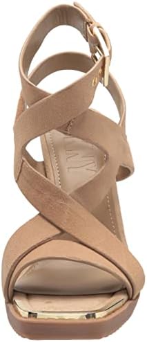 DKNY Women's Strappy Buckle Open Toe Heel Heeled Sandal, 6.5 | Image 1