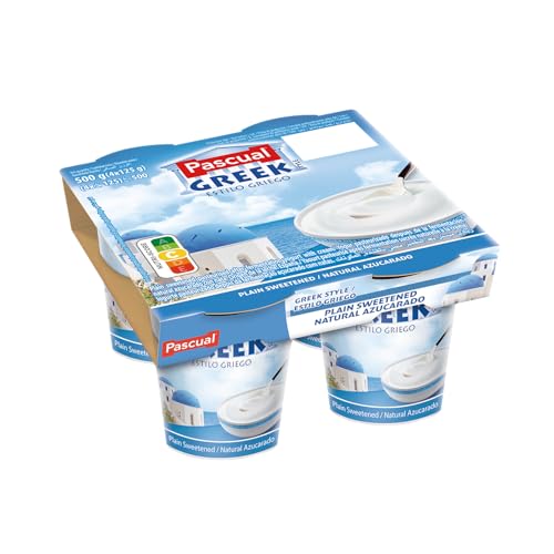 Pascual – Yogur Griego Azucarado- paquete de 4 x 125 gr
