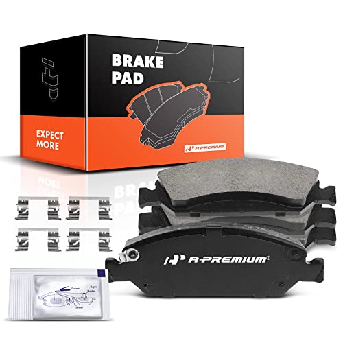 A-Premium Front Ceramic Disc Brake Pads Set Compatible with Select Chevy, Cadillac and GMC Models -...