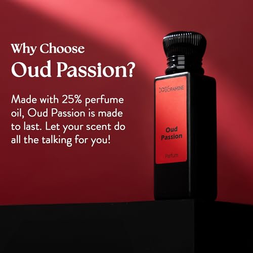 Image of Dopamine Oud Passion Unisex Perfume 50 ml for Long Lasting Smell | Rich, for Long lasting Smell | Luxurious Fragrance Premium Oud Perfumes for Men & Women